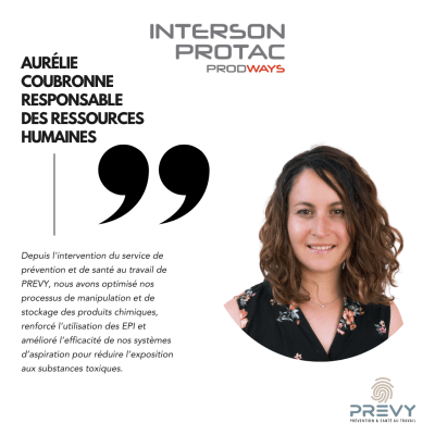 4 3 - - Interview avec Interson Protac à l'occasion de la sensibilisation des salariés sur le risque chimique - PREVY Prévention & Santé au Travail